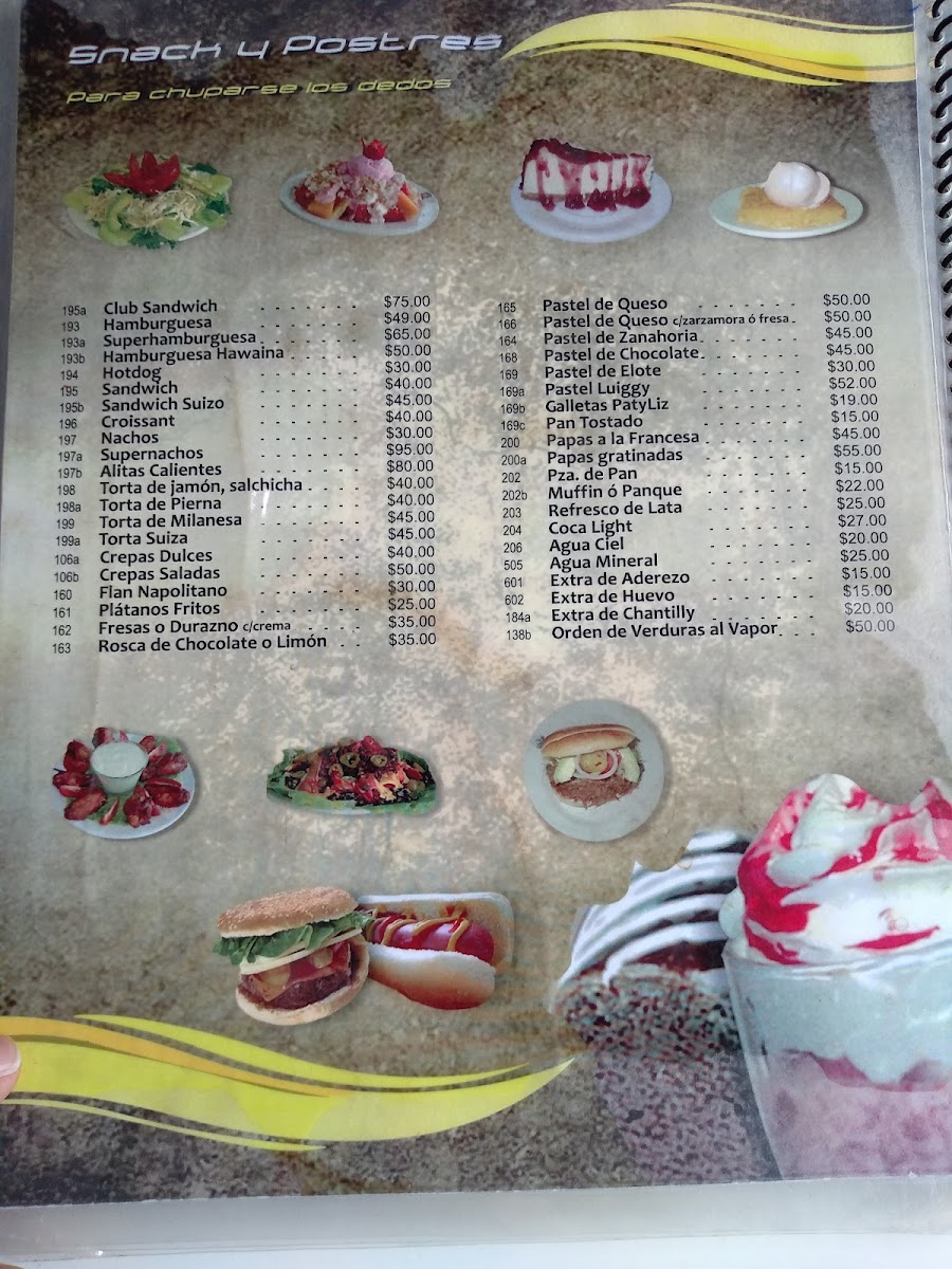 Patyliz Cafeteria Menu - Image 1
